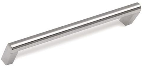 SIRO Möbelgriff Sondershausen, Schlicht, Edelstahl fein geschliffen, 140 mm x 42 mm x 33 mm, LA 128 mm, 1471-140N1