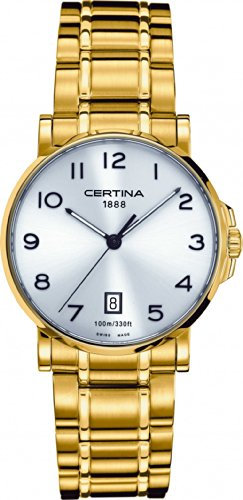 Certina Herren-Armbanduhr XL Analog Quarz Edelstahl beschichtet C017.410.33.032.00