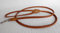 Luxus HUNDELEINE, Runde Leine, Leder 130cm/6mm Cognac -für Kleine Hunde