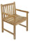 SAM Gartensessel Caracas, Teak-Holz, massiver Gartenstuhl, für Balkon und Terrasse