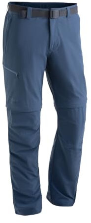 Maier Sports Tajo 2, Herren Wanderhose, Wasserabweisende Outdoorhose für Trekking und Hiking, Praktische Zipp-off-Funktion, PFC-frei, mSTRETCH pro 4 & Dryprotec, Blau, 106 (W34/L36)