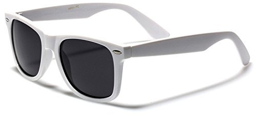 Boolavard' RetroUV® Klassisch Design Sonnenbrille - UV400 (Weiß)