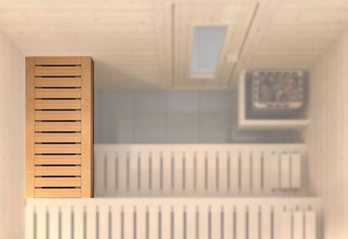 Weka Sauna Querliege Größe 1 für Saunatiefe 144/148 cm
