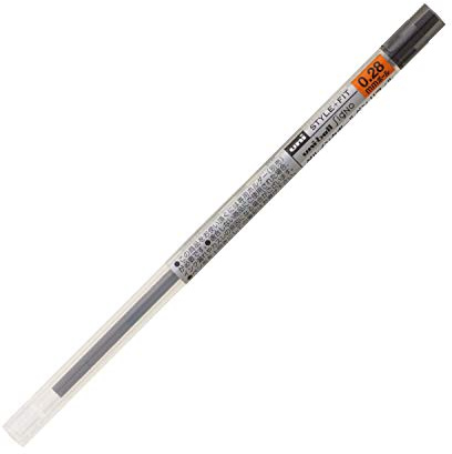 uni StyleFit Gel Ballpoint Pen Refill, 0.28mm, Black (UMR10928.24)