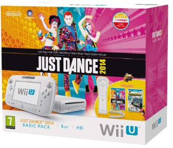 NINTENDO - CONSOLA NINTENDO WII U BASICA + JUST DANCE 2014 + NINTENDO LAND