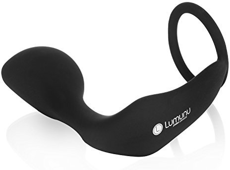 Deluxe Cock-Ring mit Buttplug ANALRITTER, Silikon Analplug mit integriertem Penisring, Prostata Massage, von Venize