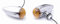 Motorrad Universal 12V Bullet Blinker Mini metall chrom grooved (2 Stück)
