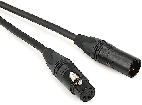 Hosa CMK-010AU, Edge Microphone Cable, Neutrik XLR3F to XLR3M, 10 ft