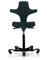 HÅG Capisco 8106 Bürostuhl Xtreme EXR009 schwarz Kunstfaser, Gestell weiß, Gasfeder 200 mm Sitzhöhe: 47-65,5 cm, ohne Fußring, Fußkreuz in Gestellfarbe, Rollen für Harte Böden