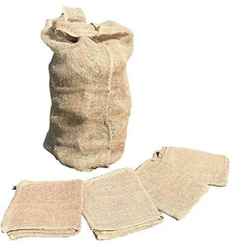 Selections Large Hessian Jute Potato Storage Sacks Bags (85cm x 55cm) - Pack of 5