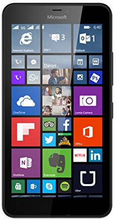 Microsoft Lumia 640 XL 3G Smartphone débloqué (5.7 Pouces - 8 Go) Noir (Import Espagne)