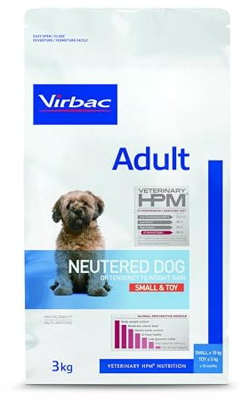 VIRBAC HPM Canine Adult NEUTERED SMALL Toy 3KG