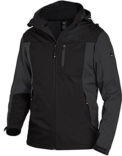 FHB Arbeit Softshelljacke Jannik, 1 Stück, S, anthrazit/schwarz, 79105-1220-S