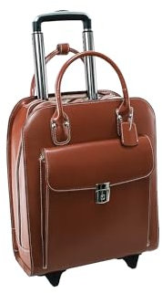 McKleinUSA 97694 Piel Vertical con Ruedas Ladies 'maletín para Ordenador portátil (15,4), Color marrón