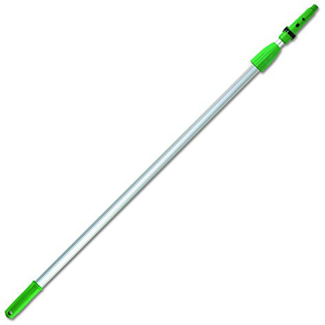 Unger EZ400 Opti-Loc Aluminum Extension Pole- 13-ft.- Two Sections- Silver/Green