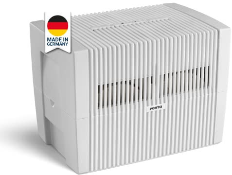 Venta Luftbefeuchter Original LW45, Reduzierung von Hausstaub und Pollen aus der Luft, für Räume bis 55 qm, Weiß-Grau