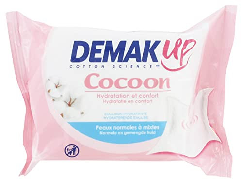 Demak'Up Cocoon Peaux Normales à Mixtes 25 Lingettes Démaquillantes