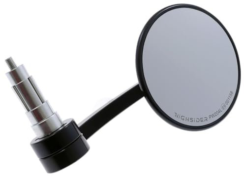 Lenkerendenspiegel Motorrad MONTANA EVO, schwarz, mit Adapterset 12 mm - 21 mm