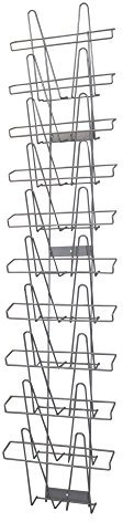 GERSO 3er Pack Wandhalter mit je 10 Fächern A3 für Zeitschriften, Prospekte