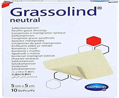 GRASSOLIND Salbenkompressen 5x5 cm steril 10 St
