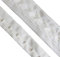 HAND ® HE03 Bra Continuous Hook and Eye Double Plush Backed/Fleced Nylon White Tape - 5 meters