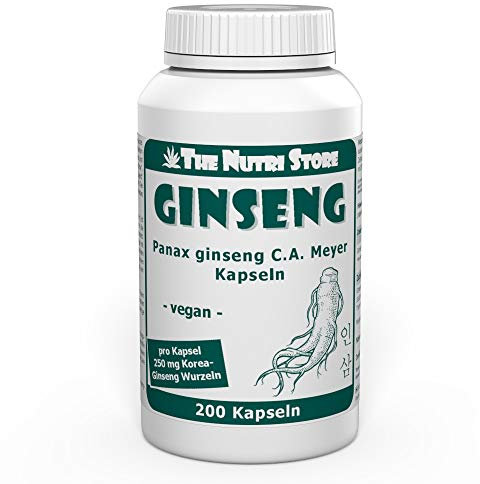 Ginseng 250 mg vegane Kapseln 200 Stk. - Panax ginseng nach C. A. Meyer