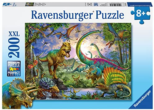 Ravensburger Dinosaurs 200 Piece Jigsaw Puzzle Kids Age 8 Years Up - Extra Large Pieces