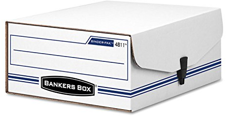 Bankers Box 48110 Storage File Box, Snap Close, 9-1/8-Inch x11-3/8-Inch x4-3/8-Inch, WE/BE