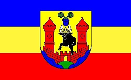 U24 Aufkleber Waren (Müritz) Flagge Fahne 8 x 5 cm Autoaufkleber Sticker