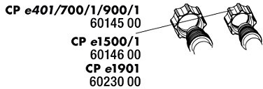 JBL Cristal Profi e Ersatzteil - 2x Überwurfmuttern Schlauchanschluss - Cristal Profi e700/1-e900/1 (Art-Nr. 6014500)