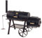 RUMO BBQ 16 Zoll (40,6 cm) Longhorn Holzkohlegrill Fassform schwarz