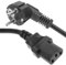 BeMatik - Stromkabel IEC60320 C13 weiblich zu Schuko männlich 15 m