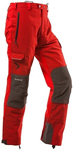 Pfanner Gladiator Hose Outdoorhose Herren Funktionshose extrem widerstandsfähig Kevlar® verstärkt Cocona® Funktionsfutter reissfest atmungsaktiv, Farbe:rot, Größe:XXL (kurzgr.)