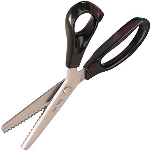 Hui Tong Forte e affilato Forbici zig zag per stoffa, Seghettate e ondulati Forbici Dentellate, 3/5/7 per un totale di 6 specifiche (ondulati 5mm)