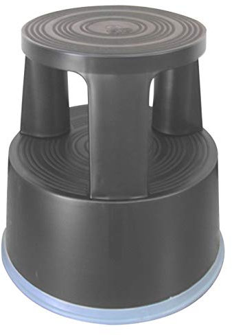 Q-Connect KF00634 Rollhocker aus Kunststoff grau