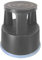 Q-Connect KF00634 Rollhocker aus Kunststoff grau