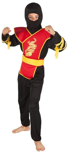 Boland Costume pour enfants Ninja Master, arts martiaux, carnaval, Halloween, carnaval, fête à thème, déguisement, théâtre
