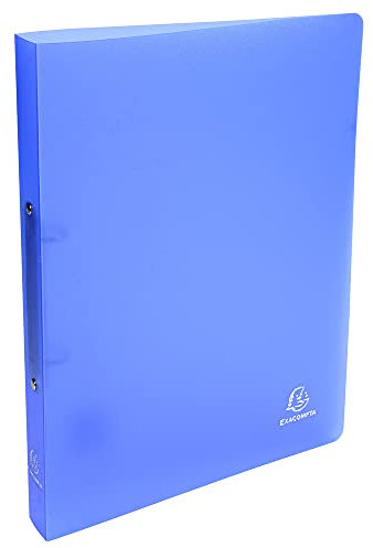 Exacompta 544699E Ringhefter Chromaline aus mittelfestem transluzentem Kunststoff 2 Ringe 30mm breit DIN A4 Plastikordner ideal für Büro und Schule 1 Stück Zufallsfarbe