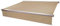 Mendler Elektrische Vollkassetten-Markise T124, 5x3m ausfahrbarer Volant - Polyester Creme