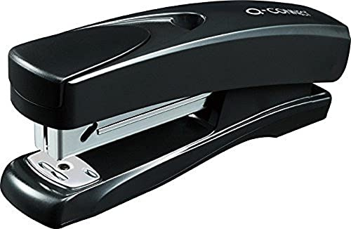 Q-Connect Half Strip Plastic Stapler, Black