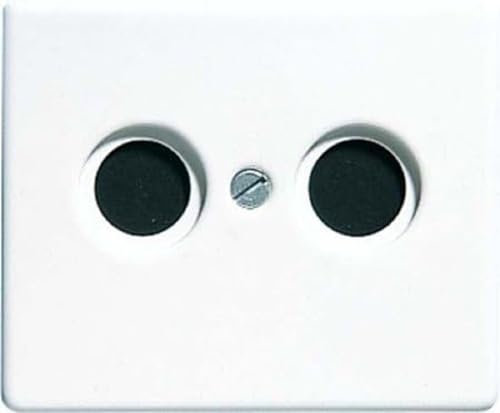 Jung SL500 – Plaque pour prise tV-fM Blanc alpin