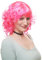 WIG ME UP - 68048-PC5 Karneval Fasching Perücke Cosplay Lolita Pink Locken Schulterlang