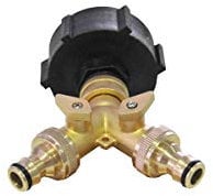 Sélecteur 2 voies en laiton pour cuve IBC