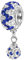 Andante-Stones Silber Kristall Pavé Dangle Strass Bead Charm ** Zig Zag ** Element Kugel für European Beads + Organzasäckchen