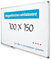 Vivol Eco Magnetic Whiteboard 100x150 | Aluminium Rahmen | Magnettafel Whiteboardwand Magnetwand | Stiftablage | 8 Größen | Magnetisch und Beschreibbar