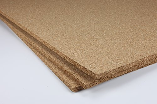 EKB Korkplatte 100x50cm 8mm stark I Natürliche Presskorkplatte für Pinnwand, Wanddekoration oder Schallschutz Akustikplatte I Umweltfreundliches DIY-Projektmaterial zum Basteln & Modellbau