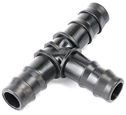 10 Stück T-Steckverbinder für 16mm Tropfschlauch Erweiterungsstück