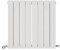 iBathUK Apex Horizontal Radiator, Double Flat Panel Radiators, 600x608mm Slim Radiator for Bathroom,Kitchen,Living Room- White
