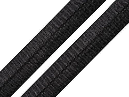Schnoschi 2 Meter elastisches Einfassband 18 mm schwarz