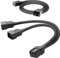KabelDirekt – 60cm 3-pin fan extension cable + 15cm 3-pin fan to 2 x 3-pin Y-cable